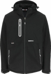 Veste respirante Softshell doublée noire avec capuche L