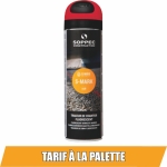Peinture traceur de chantier 6 mois rouge fluo - aérosol 500ml