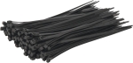 Collier nylon 4,8x200mm noir - lot de 100 pcs