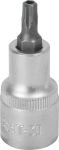 Douille tournevis 1/2" avec embout 55mm Torx® alésé TT30