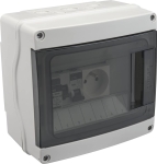 Coffret abri de jardin pré-équipé étanche avec 8 modules Coffret abri de jardin pré-équipé étanche avec 8 modules