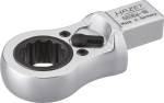 Embout carré femelle 14x18mm clé polygonale à cliquet 40 dents 18mm