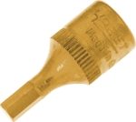 Douille tournevis 1/4" avec embout 28mm hexagonal 4mm