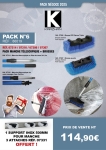 PN N°6 pack manches télescopiques avec brosses de lavage et une bouteille de vin rouge