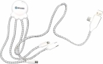 Câble de charge multi-empreintes double entrée USB/USB-C