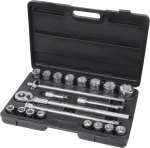 Coffret de douilles 3/4" 6 pans - 21 pcs