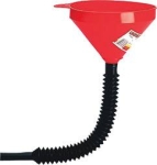 Entonnoir droit 200mm avec flexible plastique 400mm et filtre