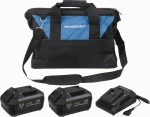 Pack 20V 2 batteries Li-ion 5Ah/chargeur 3A - sac de transport Pack 20V 2 batteries Li-ion 5Ah/chargeur 3A - sac de transport
