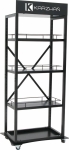 Présentoir métallique sur roues 750x500x1691mm