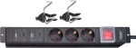 Bloc multiprises 3 prises + 2 USB avec interrupteur
