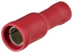 Cosses rondes femelles isolées rouge Ø 4mm / 0,5-1,0mm² - lot de 100pcs