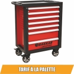 Servante d'atelier 7 tiroirs avec plan de travail en ABS 770x460x970mm
