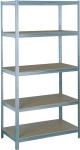 Etagère métallique à emboîter 5 tablettes bois 1800x850x350mm max 1,25T Etagère métallique à emboîter 5 tablettes bois 1800x850x350mm max 1,25T