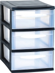 Bloc 3 tiroirs de rangement 180x280x275mm Bloc 3 tiroirs de rangement 180x280x275mm