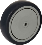 Roue nylon et santoprène alésage lisse D80mm