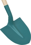 Pelle de terrassier métallique ronde 290mm avec manche 1,1m