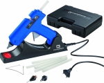Pistolet à colle électrique sans fil rechargeable 25W avec 6 bâtons de colle - kit valisette