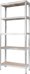 Etagère métallique à visser 5 tablettes 1800x750x300mm max 175kg