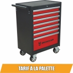 Servante d'atelier 7 tiroirs rouge/noir 680x460x1005mm