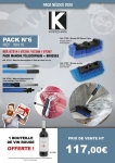 PN N°6 pack manches télescopiques avec brosses de lavage et une bouteille de vin rouge