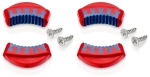 Lot de 4 mâchoires de rechange pour pinces 81 1x 250 bleu et rouge bi-composant