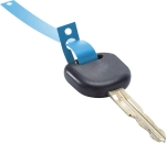 Porte-clés plastique à jeter bleu - rouleau de 1000 pcs Porte-clés plastique à jeter bleu - rouleau de 1000 pcs