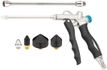 Pistolet de soufflage à 2 voies - jeu de cônes - lot de 6 pcs