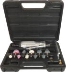 Meuleuse pneumatique droite - kit complet en mallette 16 pcs Meuleuse pneumatique droite - kit complet en mallette 16 pcs