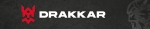 Bandeau magnétique Drakkar logo en filigrane pour gondole 985x170mm