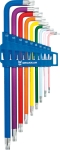 Clés Torx® alésées extra longues de TT10 à TT50 - étui de 9 pcs