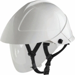 Casque avec écran facial intégré blanc