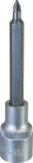 Douille tournevis 1/2" avec embout 105mm Pozidriv® PZ1