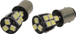 Ampoule poirette LED 12V 3W BAY15d - blister de 2 pcs