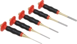 Chasse-goupilles 2-3-4-5-6mm 150mm avec manche bi matière - coffret de 5 pcs Chasse-goupilles 2-3-4-5-6mm 150mm avec manche bi matière - coffret de 5 pcs
