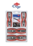 KNIPEX DAYS - Pinces droites et coudées pour circlips intérieur et extérieur de 10/60mm - coffret de 8 pcs