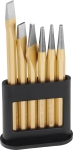 Burin - Bédane - Chasse clou - Poinçon de mécanicien - Présentoir de 6 pcs Burin - Bédane - Chasse clou - Poinçon de mécanicien - Présentoir de 6 pcs