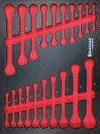 Module mousse vide - finition carbone pour clés mixtes