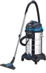 Aspirateur eau et poussière 30L 230V 1200W cuve inox/ prise électroportatif/ décolmatage/ souffleur