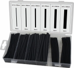 Gaine thermorétractable 100mm 2:1 noire - Coffret de 170 pcs