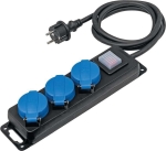 Bloc 3 prises 230V avec capuchons