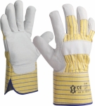 Gants docker fleur de bovin avec manchette renforcée T10 - carte