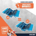OPE VTEP - 3 caisses à outils composée de 85 outils réf.25035 dont 1 offerte
