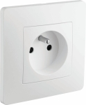 Prise encastrée 2P+T 230V blanc