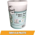 Rouleau essuie-mains blanc 200 formats 215x240mm - lot de 12 rouleaux