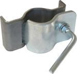 Bride à souder pour roue jockey ronde 60mm Bride à souder pour roue jockey ronde 60mm