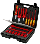 Mallette de 17 outils isolés 1000V pour électricien 