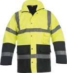 Parka polyester rétroréfléchissant 180 g/m² jaune/bleu XXL Parka polyester rétroréfléchissant 180 g/m² jaune/bleu XXL