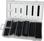 Gaine thermorétractable 2:1 noire - Coffret de 127 pcs