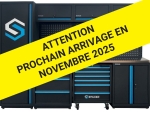 Mobilier d'atelier 4 éléments plateau inox 38mm - 147 outils