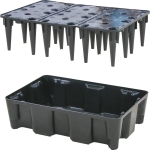 Bac de rétention modulable 25L avec caillebotis 100% PE Bac de rétention modulable 25L avec caillebotis 100% PE